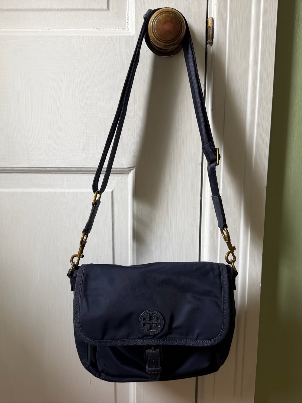 Tory Burch Nylon Navy Crossbody Shoulder Bag